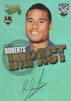 2010 NRL Champions - Impact Signature Gold #IS8 Ben Roberts Front